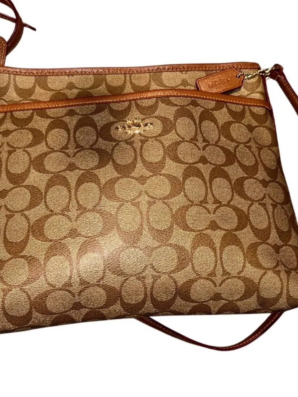 Coach File Bag - Signature canvas crossbody bag